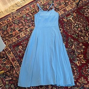 Pact Fit and Flare Midi dress - blue